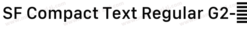SF Compact Text Regular G2字体转换